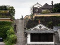 Historic downtown Kitsuki, an old Japanese castle town in Oita prefecture