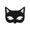 Cat mask logo of Animal face clipart