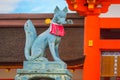 Kitsune Fox sculpture at Fushimi Inari-taisha shrine in Kyoto