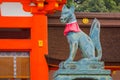 Kitsune Fox sculpture at Fushimi Inari-taisha shrine in Kyoto