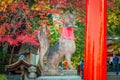 Kitsune sculpture at Fushimi Inari-taisha shrine