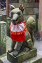 Kitsune statue, shinto shrine, Japan