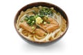 Kitsune udon, japanese noodle dish Royalty Free Stock Photo