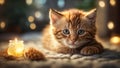 Kitten\'s Endearing Stare: Irresistibly Cute and Charming