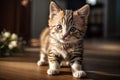 Kitten\'s Endearing Stare: Irresistibly Cute and Charming