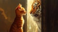 Kitten and tiger motivation