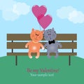 Kittens in love Royalty Free Stock Photo