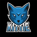 Kittie sport or esport gaming mascot logo template, for your team