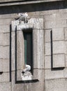 Kittiwakes roost on Tyne Bridge, Newcastle, UK Royalty Free Stock Photo