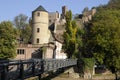Kittsteintor and castle in Wertheim Royalty Free Stock Photo