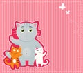 Kitty background Royalty Free Stock Photo