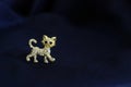 Kitty brooch Royalty Free Stock Photo