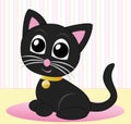 Kitty with a golden necklace Royalty Free Stock Photo