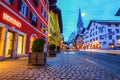 KITZBUEHEL, AUSTRIA - FEBRUARY 15, 2016- View of historic city K