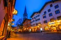 KITZBUEHEL, AUSTRIA - FEBRUARY 15, 2016- View of historic city K