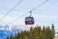 Mountain cable car in Kitzbuhel, Austria