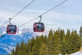 Mountain cable car in Kitzbuhel, Austria
