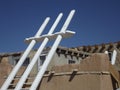 Kiva ladder in Acoma Pueblo, New Mexico