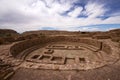 Kiva Ruins at Pueblo Bonito Royalty Free Stock Photo