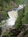 Kivach Falls in Karelia, Russia. Summer
