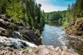 Kivach Falls in the late summer, Karelia