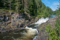 Kivach Falls in summer, Republic of Karelia, Russia