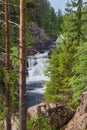 Kivach waterfall in Karelia Russia Royalty Free Stock Photo