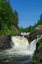 Kivach waterfall on the river Suna, Karelia Royalty Free Stock Photo