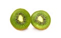 Kivi fruit on white background Royalty Free Stock Photo