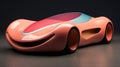 Kivik 3d Car Model: Colorful Ethereal Biomorphism With Futurist Influences