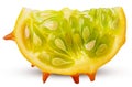 Kiwano, horned melon slice