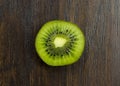 Kiwi beautifully fresh juicy vitamins tropical on wood