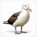 Kiwi And Black-browed Albatross Painting In Ambrosius Bosschaert Style Royalty Free Stock Photo