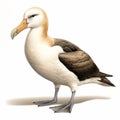 Kiwi And Black-browed Albatross Painting In Ambrosius Bosschaert Style Royalty Free Stock Photo