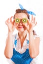 Kiwi for eyes Royalty Free Stock Photo