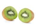 Kiwi fruit close-up isolated on a white background