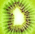 Kiwi fruit extreme macro shot Royalty Free Stock Photo