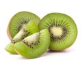 Kiwi fruit sliced segments Royalty Free Stock Photo