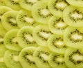 Kiwi fruit slices food background