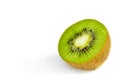 Kiwi fruit slices isolated on white background Royalty Free Stock Photo