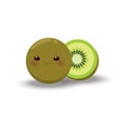 Kiwi fruit. Vector illustration decorative background design Royalty Free Stock Photo