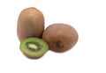 Kiwi fruit on whate background Royalty Free Stock Photo