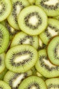 Kiwi fruits collection food background portrait format slices kiwis fresh fruit