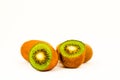 Kiwi Fruits in White Background