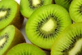 Kiwi halves close-up