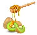 kiwi honey Royalty Free Stock Photo