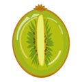 Kiwi icon cartoon vector. Juice food