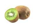 kiwi isolated on white background, full depth of field, clipping path Royalty Free Stock Photo