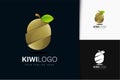 Kiwi logo design with gradient