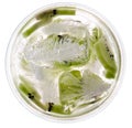 Kiwi in lowball glass Royalty Free Stock Photo